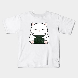 Chubby Cat Rice Ball Kids T-Shirt